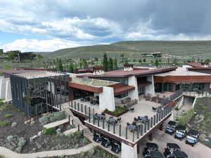 View of subject property with a mountainous background