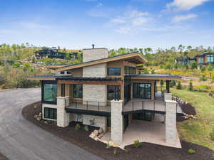 View of front facade featuring a patio