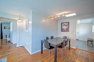 Semi-Formal Dining Area. Original hardwood Flooring.