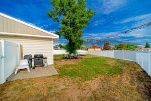 Backyard for your entertainment. Fully fenced. New vinyl fence around the back yard.