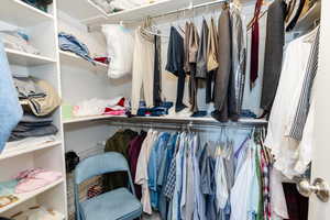 View of spacious closet