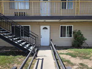 View of exterior entry