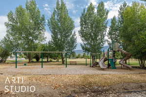 View of community jungle gym