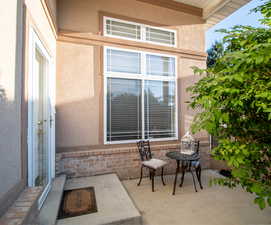 View of patio