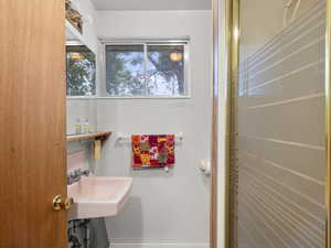 Bathroom featuring a sink