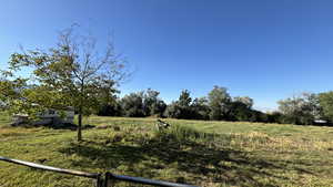 View of yard featuring a view of countryside