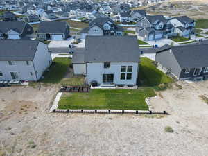 Aerial view of residential area