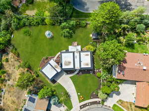 View from above of property