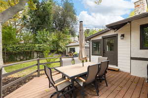 Composite deck and outdoor dining/entertaining space