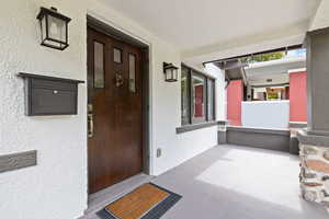 Spacious covered front porch