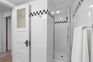 Bathroom with a shower