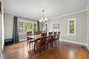 Dining room with patio access