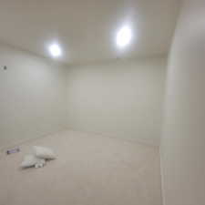 Carpeted empty room with baseboards