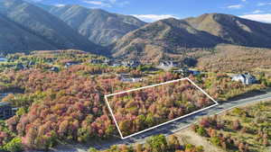 View of mountain background