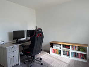 Bedroom #3/Office with carpet flooring
