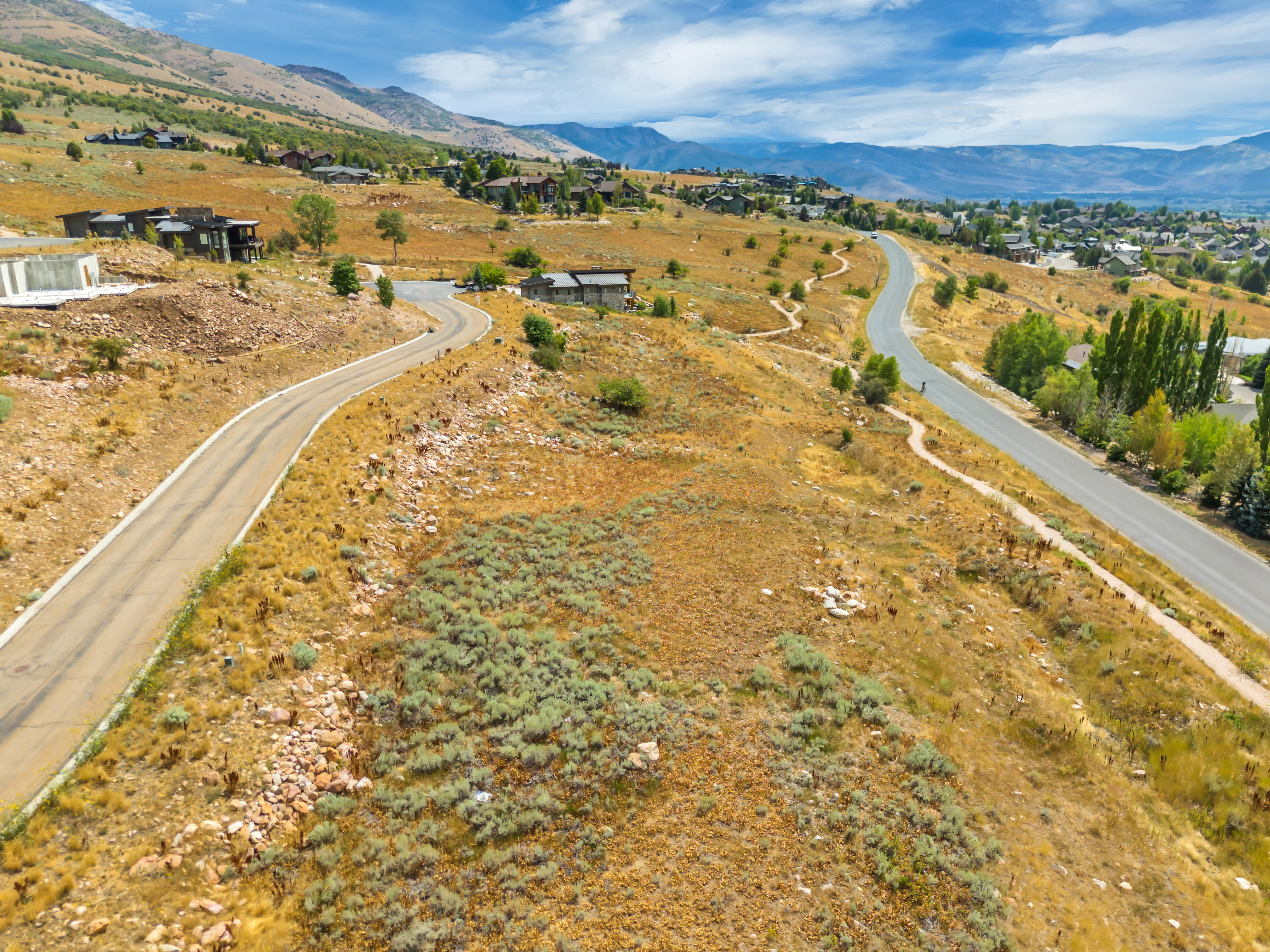 Aerial view of mountains