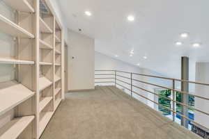 Loft area above family room