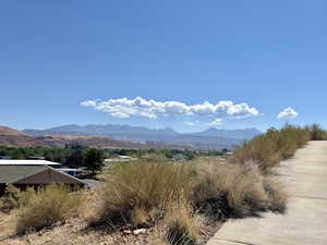 View of mountain background