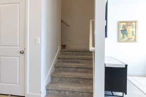 Stairs leading to second floor