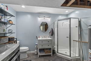 Basement bathroom & Laundry Area
