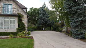 View of property's driveway