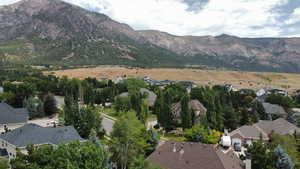 Mountain view featuring nearby suburban area