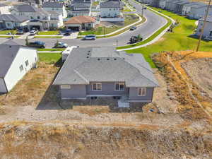 Aerial view of residential area