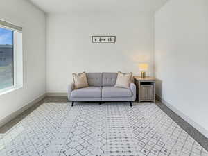 Living room with baseboards