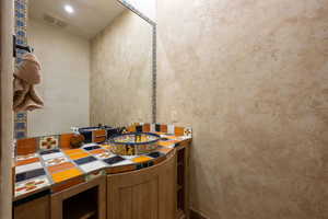 Bathroom featuring vanity