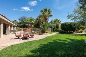 View of yard featuring a patio area