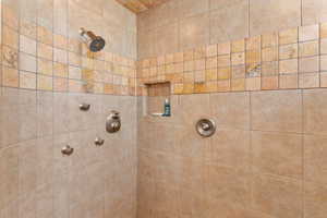 Full bath with tiled shower