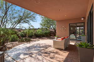 View of patio / terrace featuring an outdoor living space