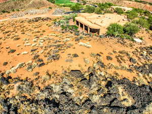 Aerial view of property and surrounding area