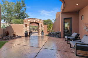 View of patio