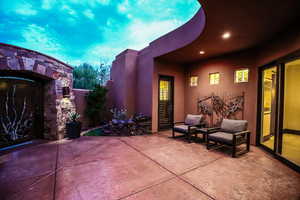 View of patio