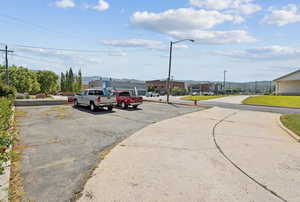 View of road featuring street lights