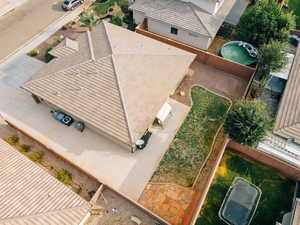 View from above of property