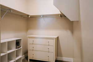 View of spacious closet