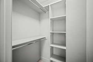 View of spacious closet