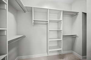 View of spacious closet