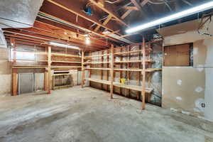 View of below grade area