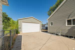 View of detached HUGE garage
