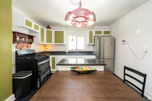 Kitchen featuring stainless steel