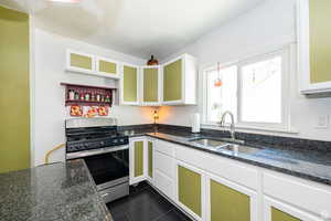 Kitchen with gas range