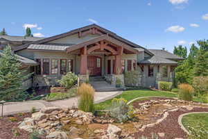 View of front of home with stone siding