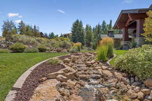 View of grassy yard