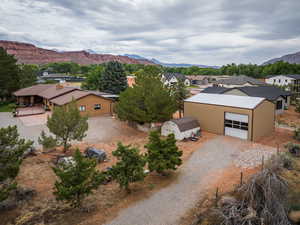 Mountain view featuring nearby suburban area