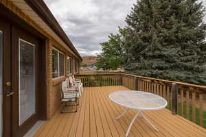 View of deck