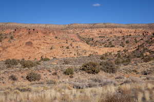 View of mountain background featuring a desert landscape