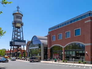 Trolly Square Mall- originally built in the early 1900s as streetcar barns. Today, it blends that vintage charm with a mix of national retailers, local boutiques, restaurants, and fitness studios, all anchored by its iconic water tower.